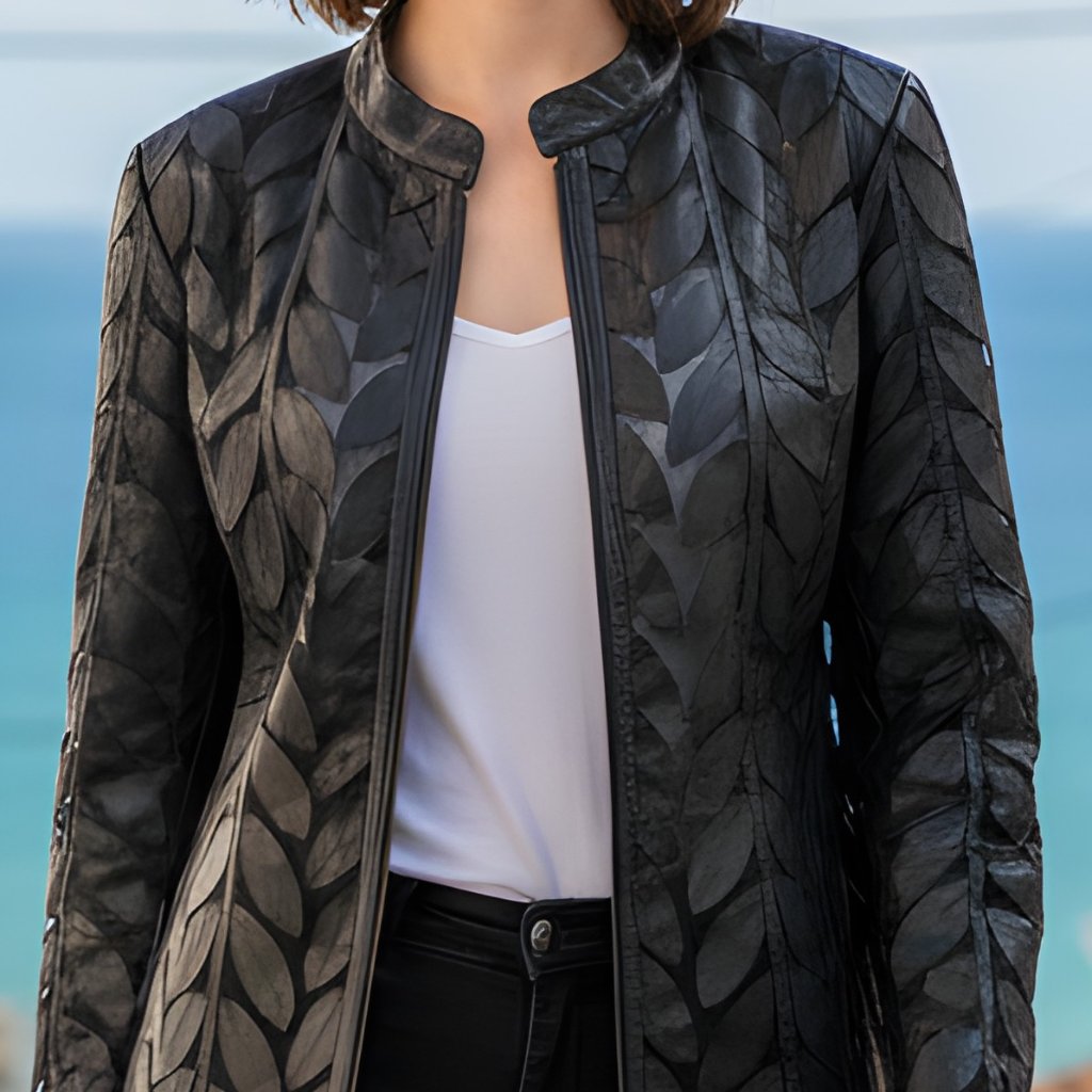 Womens Leather Jacket Womens Leather Womens Jacket Leather Womens Leaf Jacket
